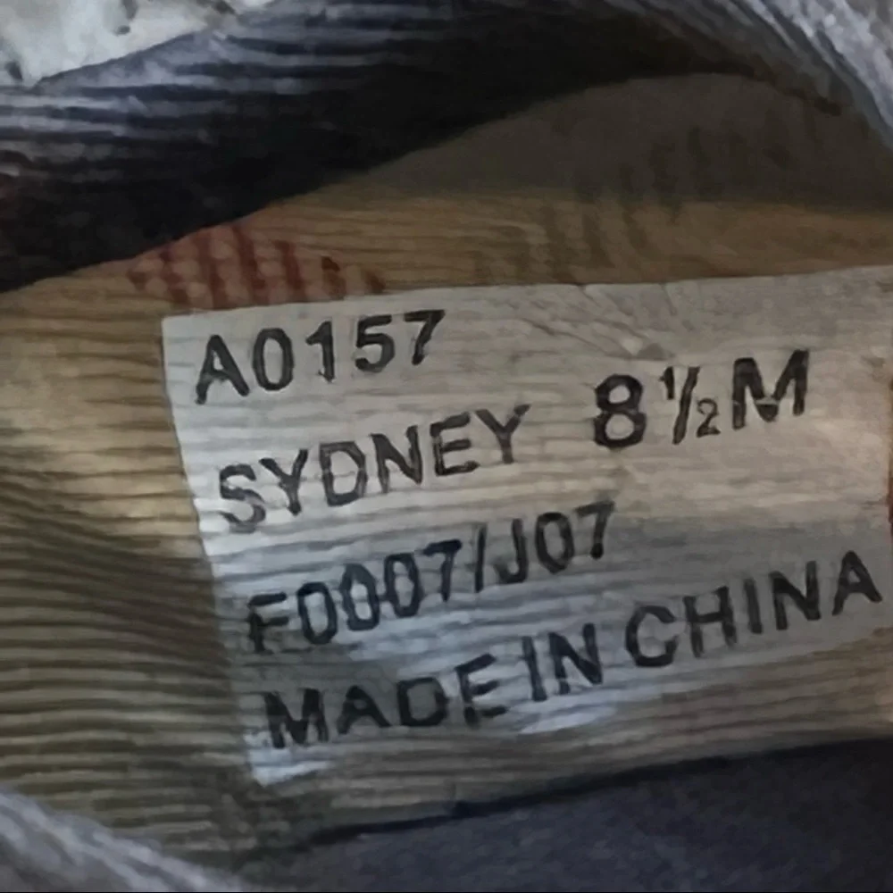 Women’s Genuine Coach Sydney Monogram Peep Toe Wedges 8.5 Brown Tan - Picture 13 of 15